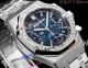 super clone Audemars Piguet Royal Oak 38mm blue face diamond watch 26715 (3)_th.jpg